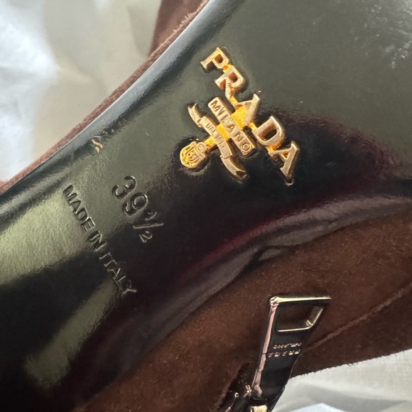 Prada Brown Seude Ankle Boots - Picture 6 of 6